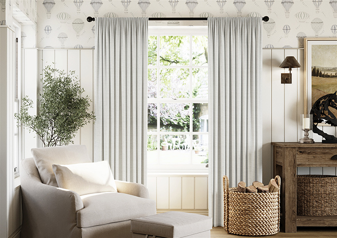 Melrose (Blackout), Soft White - Made to Measure Curtains - Image 3